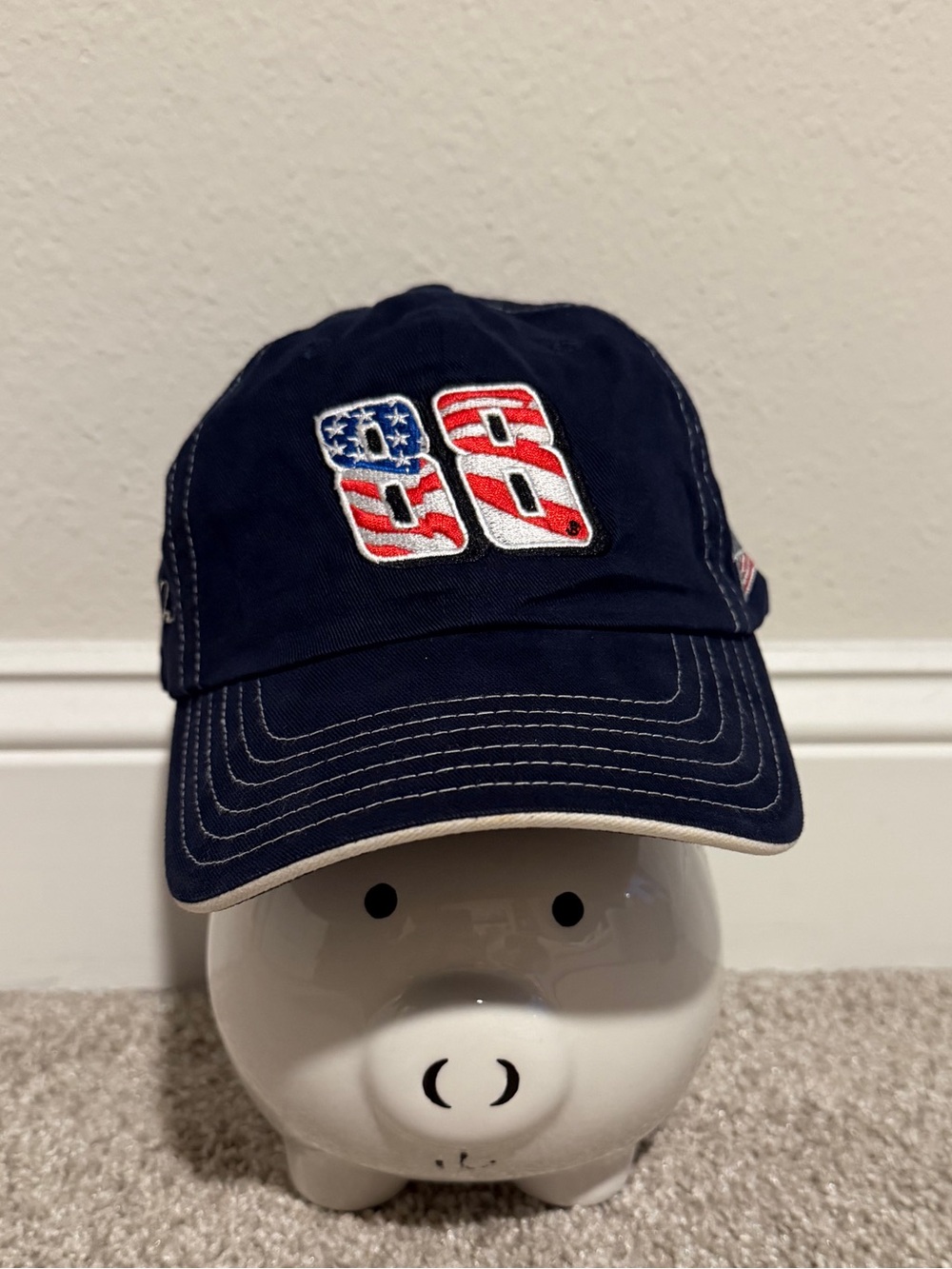 Bill Elliott #88 NASCAR Hat Cap Navy Blue Adjustable USA